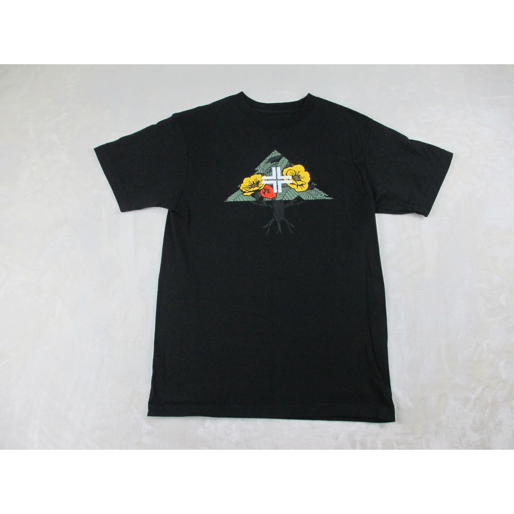 Lifted Research Group LRG Shirt Mens Medium Black Standard Fit Logo Casual